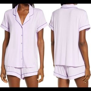 Nordstrom Lingerie Moonlight Short Pajamas in Purple Bloom NEW W TAGS IN PACKAGE